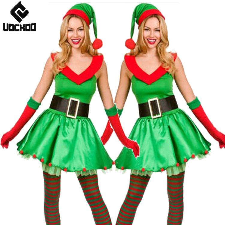 Kostum Cosplay Pohon Natal Set - Elf Costume Christmas ulasan dan harga