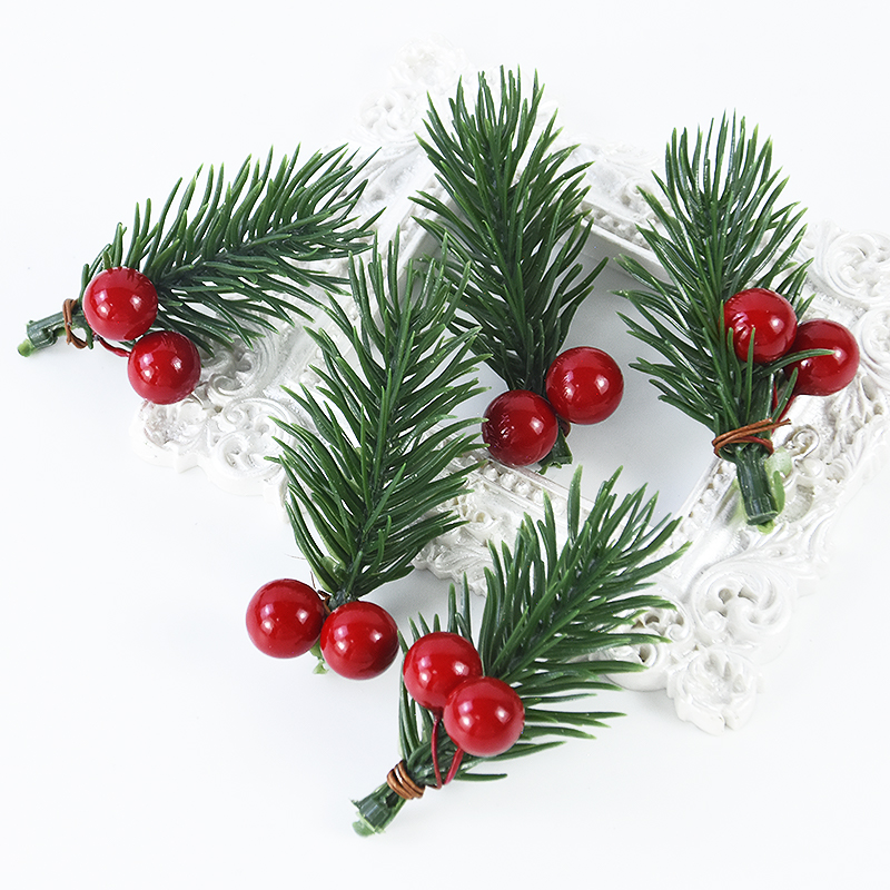 10 Buah Cabang Holly Kerucut P - Christmas Wreath Fake ulasan dan harga