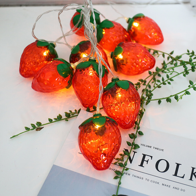 Lampu tali stroberi 10LED 6,5f - Led Fairy String Lights ulasan dan harga