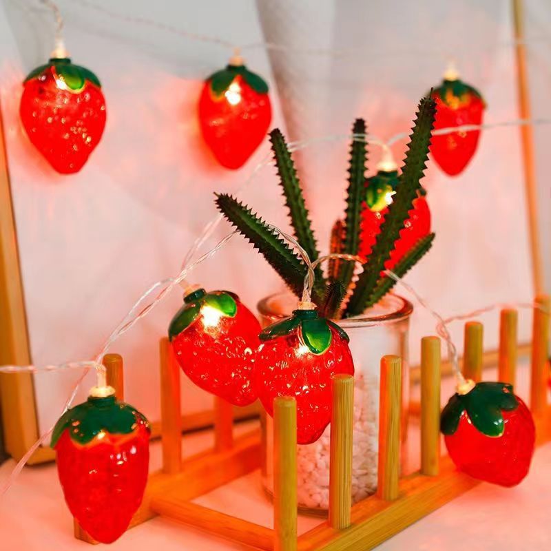 Lampu tali stroberi 10LED 6,5f - Led Fairy String Lights ulasan dan harga