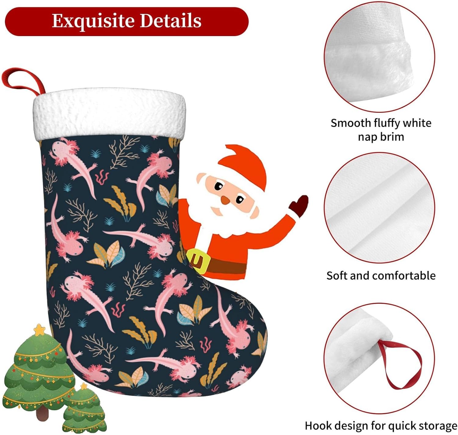 Stoking Natal Axolotl Lucu Sto - Christmas Stocking Hanging ulasan dan harga