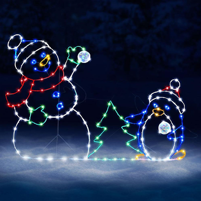 Ornamen Manusia Salju LED Anim - Christmas Lights Outdoor ulasan dan harga
