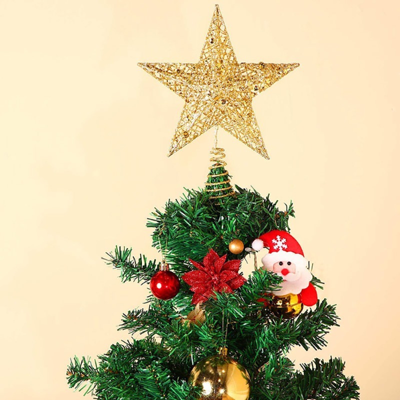 Hiasan Puncak Pohon Natal Bint - Star Tree Topper ulasan dan harga