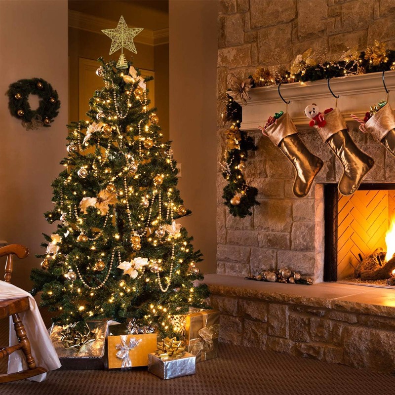 Hiasan Puncak Pohon Natal Bint - Star Tree Topper ulasan dan harga