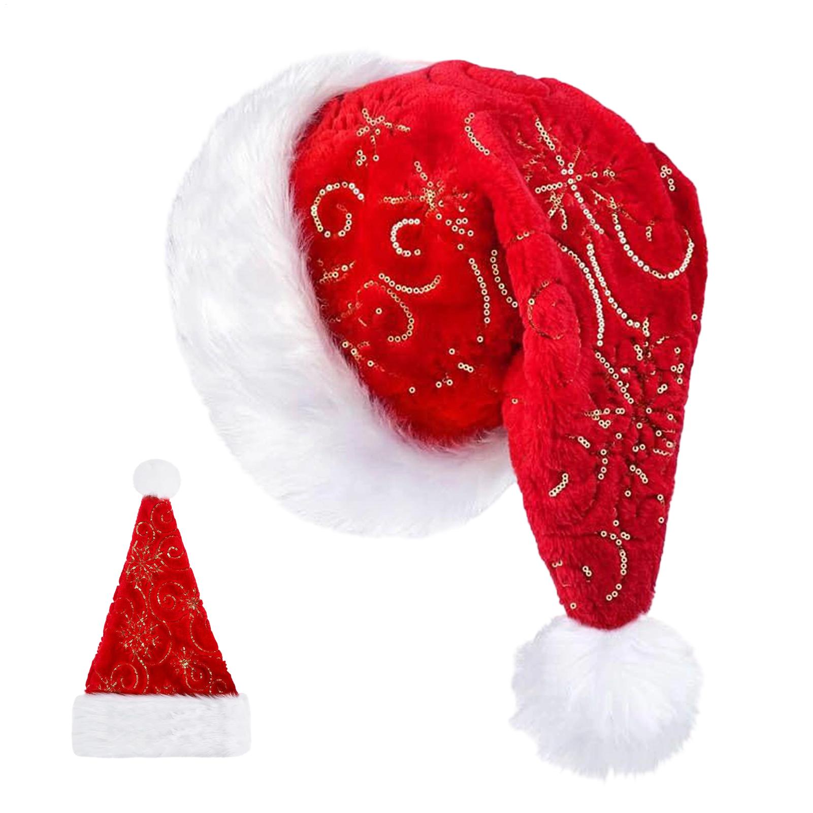 Topi Natal Mewah Topi Santa Kl - Santa Hat Plush ulasan dan harga