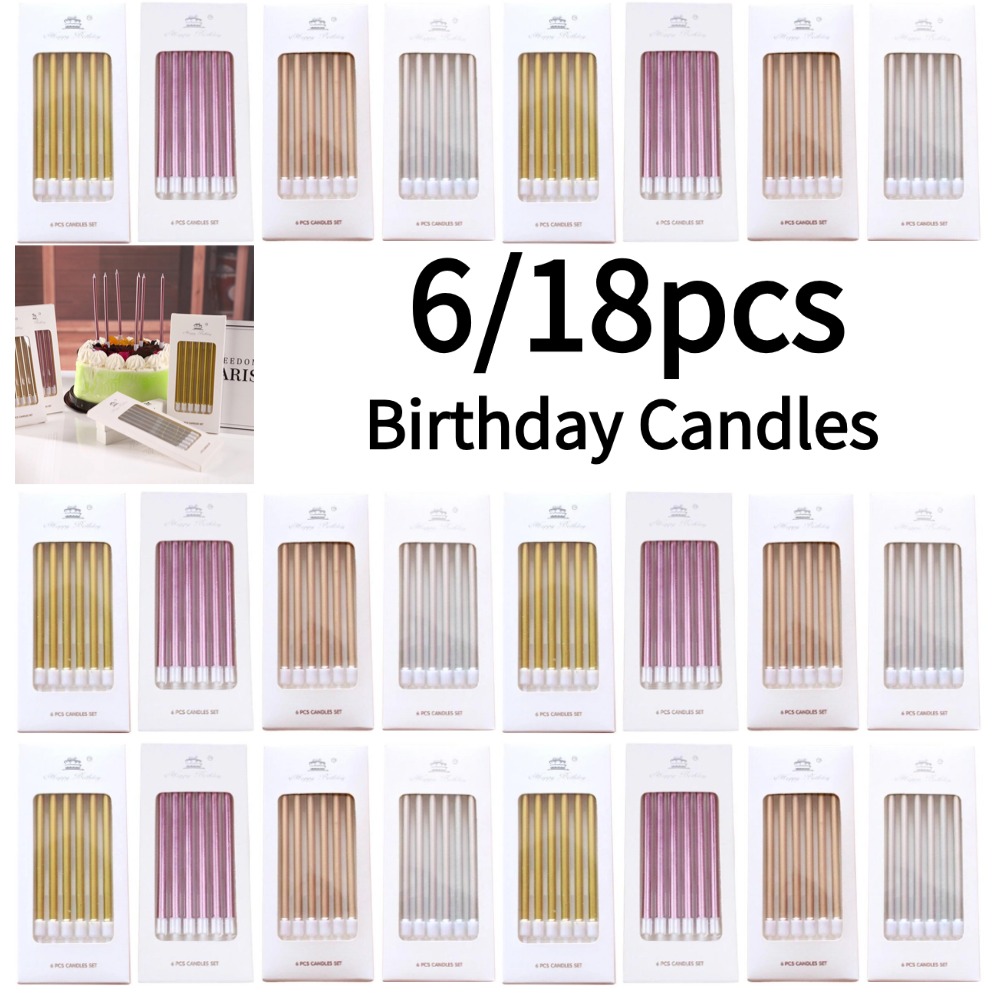 6/18pcs Lilin Ulang Tahun Loga - Holiday Candle Set ulasan dan harga