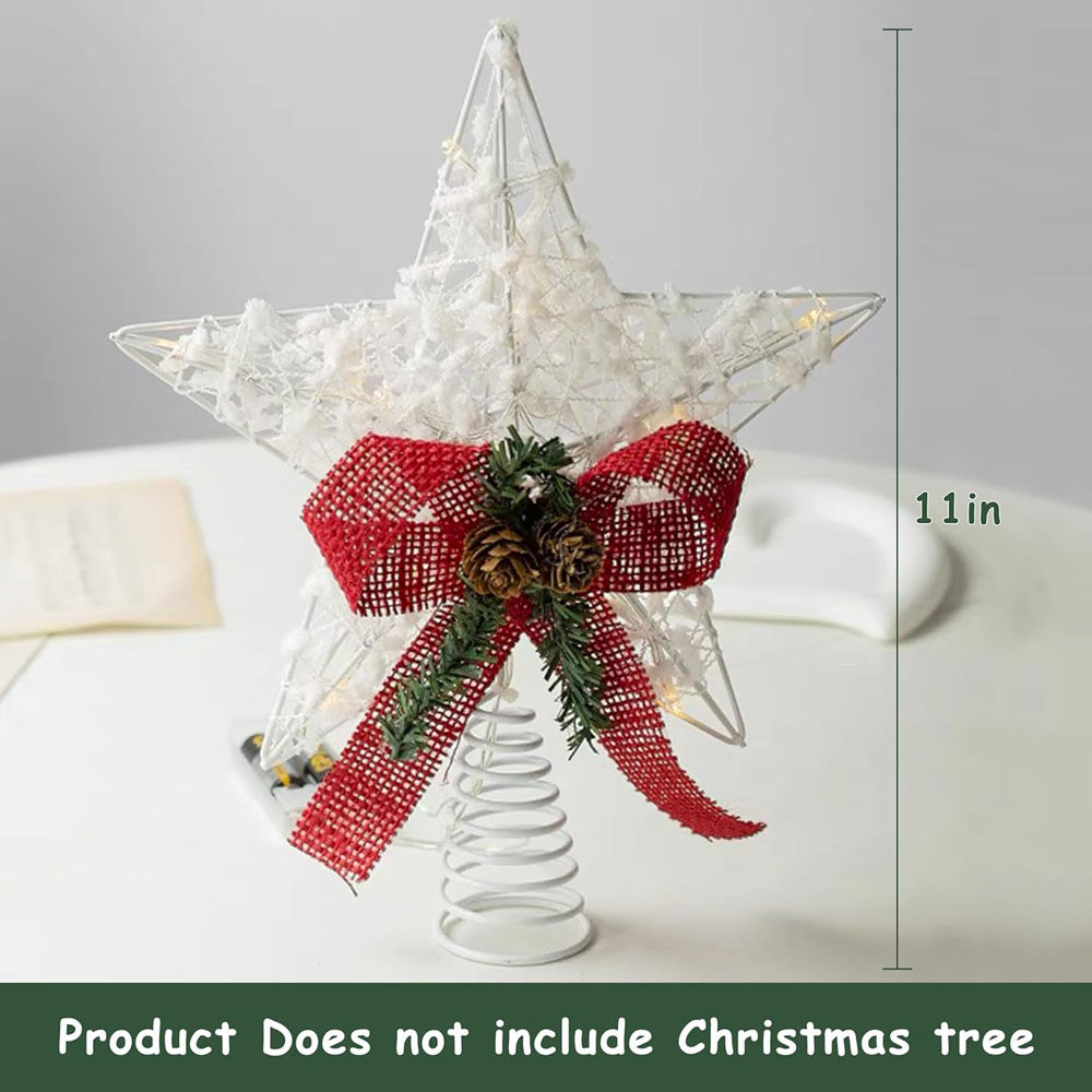 Dekorasi pohon Natal, LED, hia - Star Tree Topper ulasan dan harga
