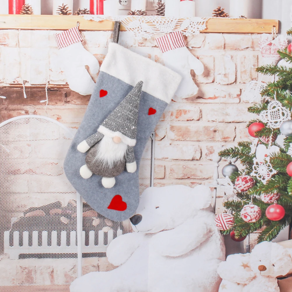 Boneka Santa Claus Tanpa Wajah - Christmas Stocking Hanging ulasan dan harga
