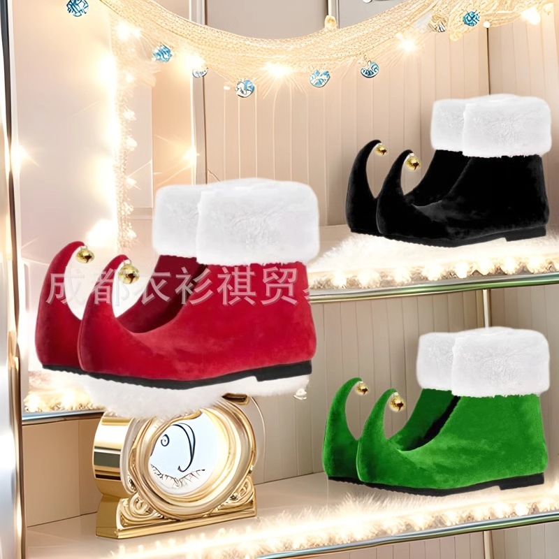 Sepatu Santa Claus Elf Dewasa  - Elf Costume Christmas ulasan dan harga