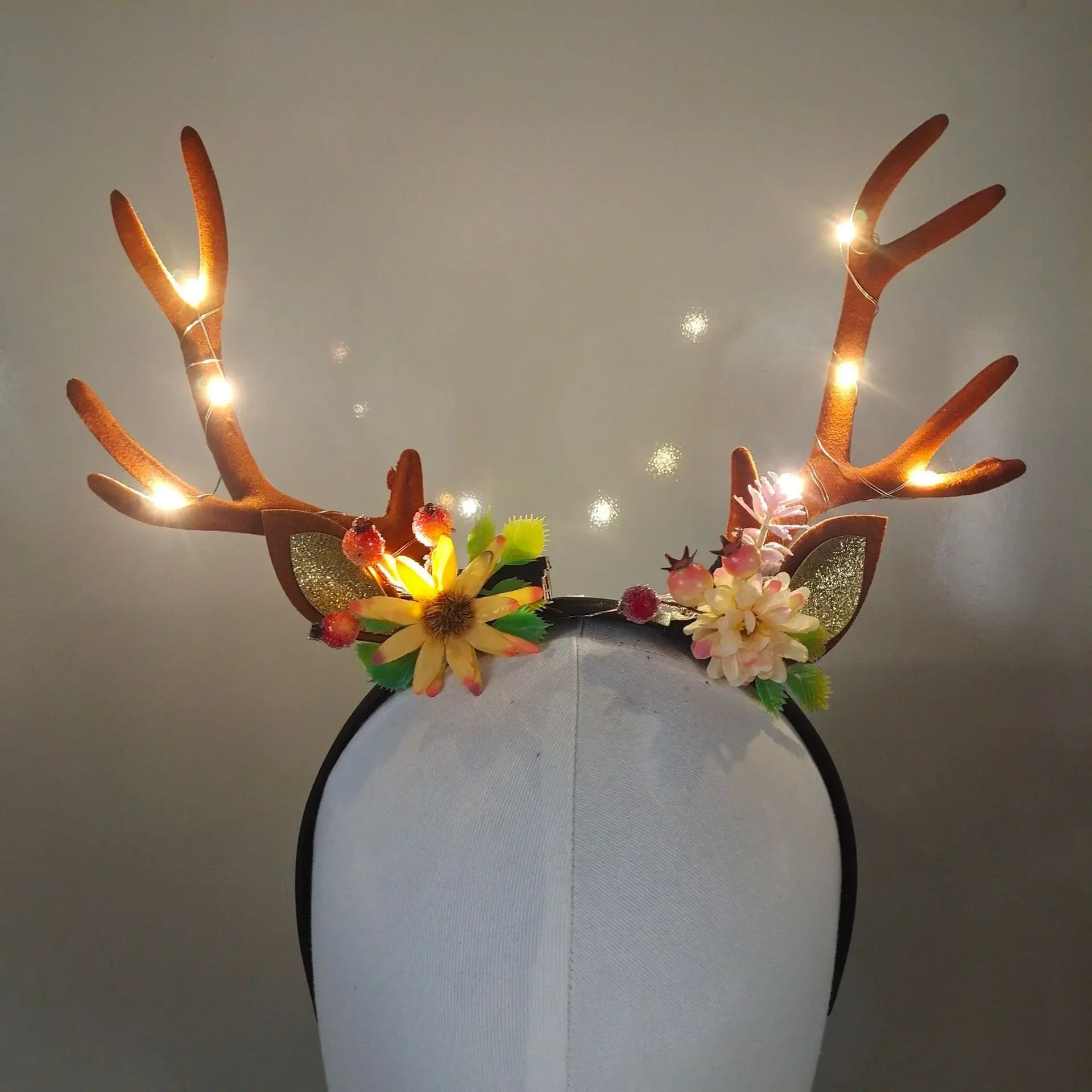 Bando tanduk rusa menyala pere - Reindeer Antlers Headband ulasan dan harga