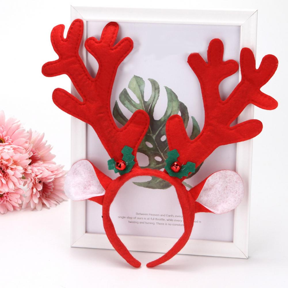 Headband Santa dengan Tanduk R - Reindeer Antlers Headband ulasan dan harga