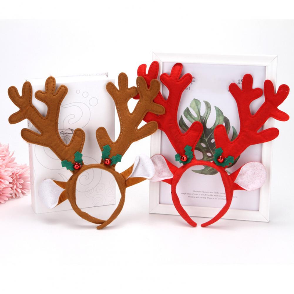 Headband Santa dengan Tanduk R - Reindeer Antlers Headband ulasan dan harga