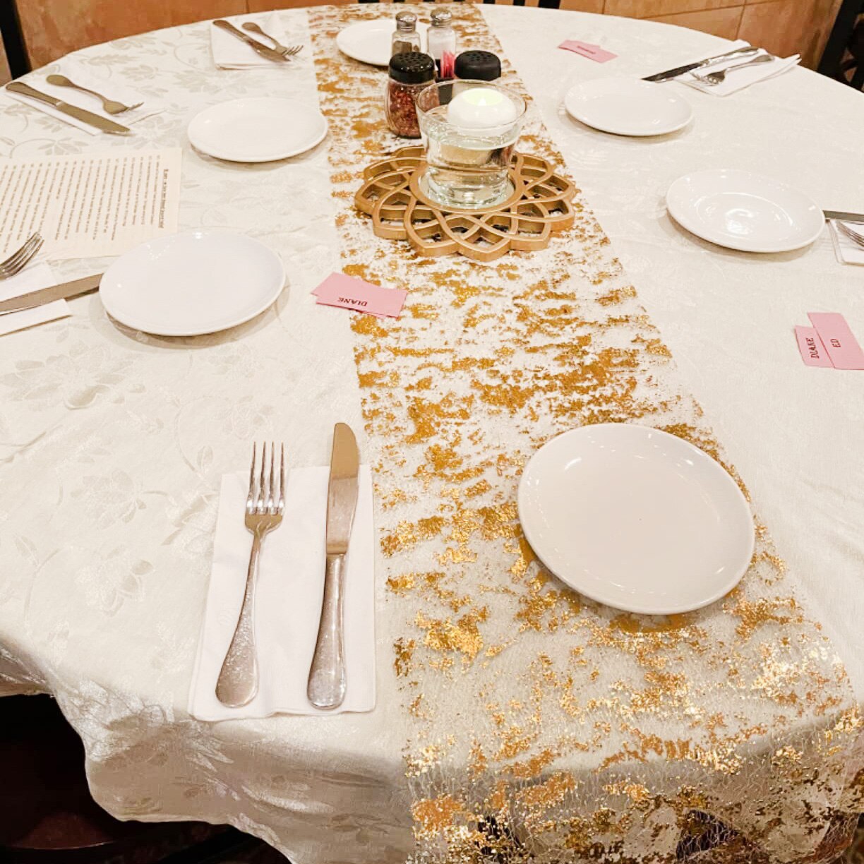Taplak meja tipis metalik berk - Christmas Table Runner ulasan dan harga