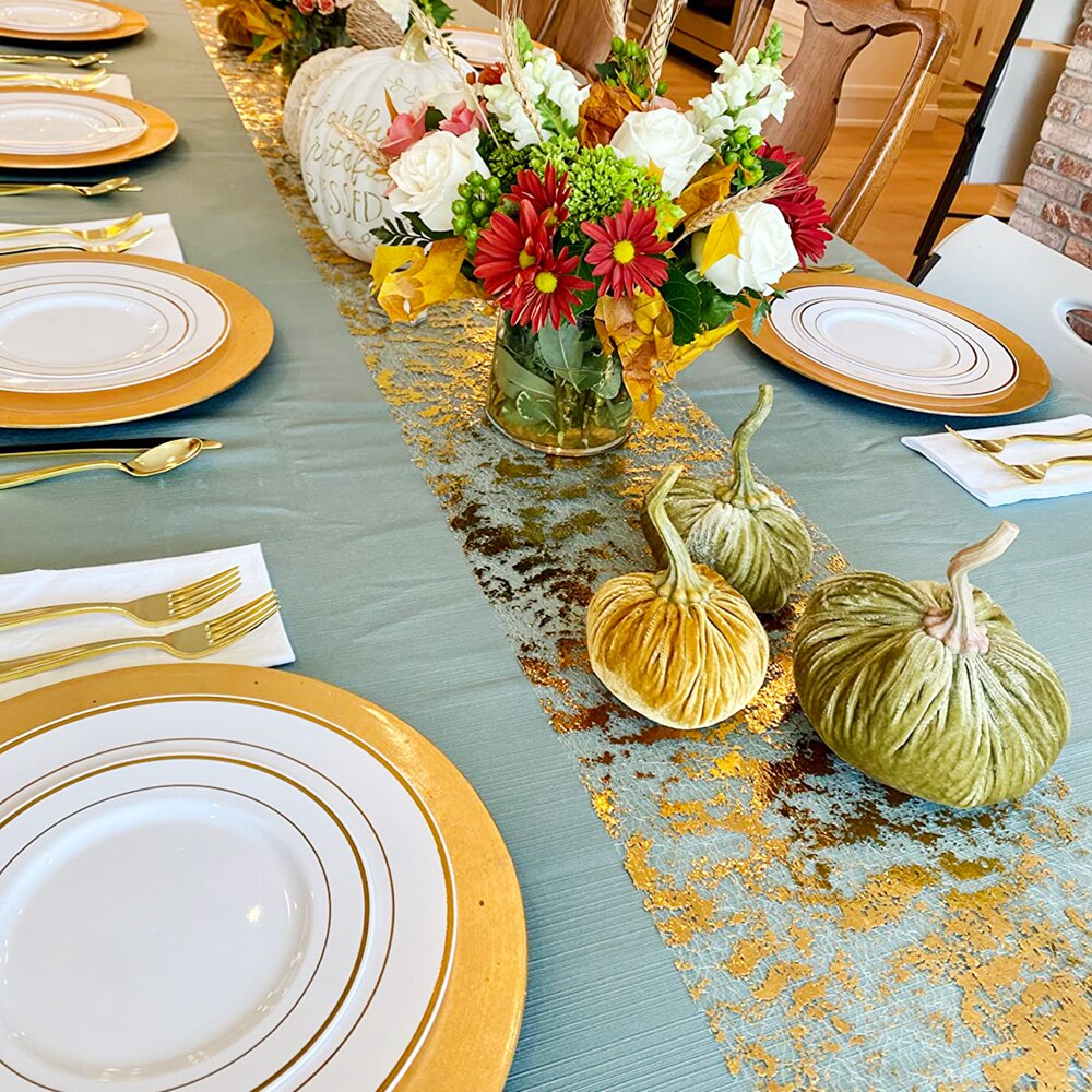 Taplak meja tipis metalik berk - Christmas Table Runner ulasan dan harga