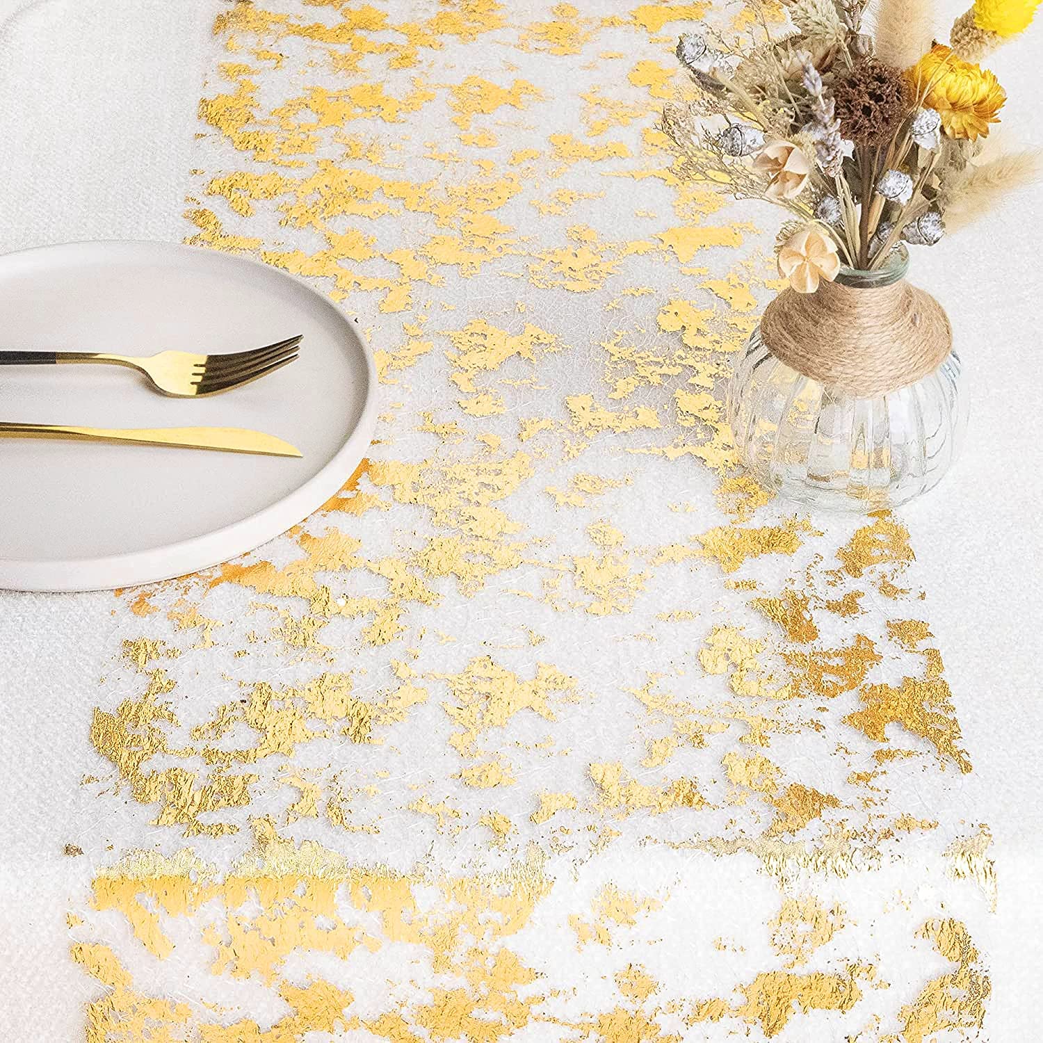 Taplak meja tipis metalik berk - Christmas Table Runner ulasan dan harga