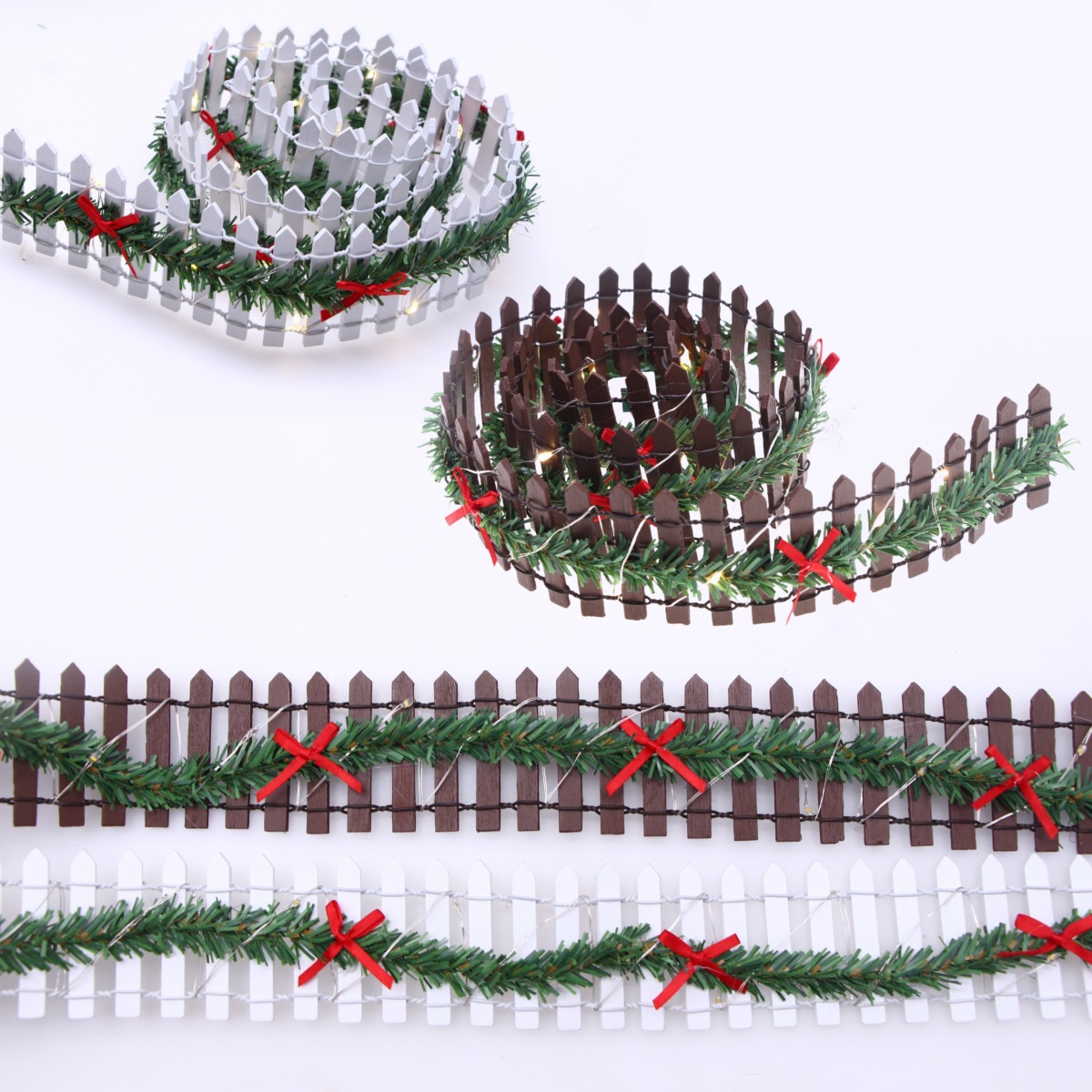 Pagar Kayu Miniatur Taman Peri - Led Fairy String Lights ulasan dan harga