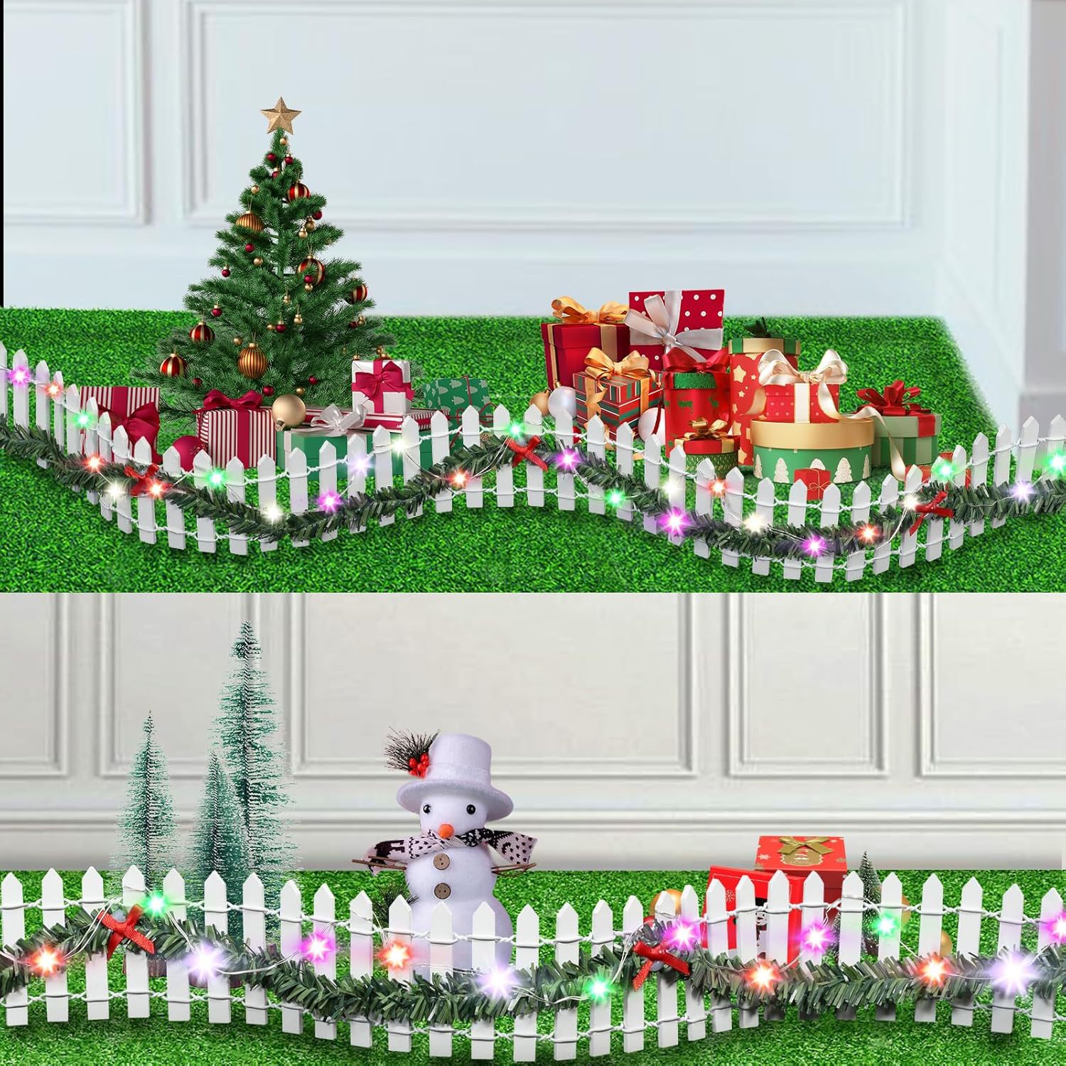 Pagar Kayu Miniatur Taman Peri - Led Fairy String Lights ulasan dan harga