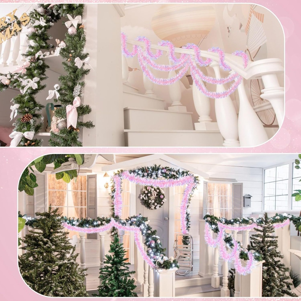 2M/9CM Dekorasi Natal Strip Wa - Tinsel Garland Decoration ulasan dan harga