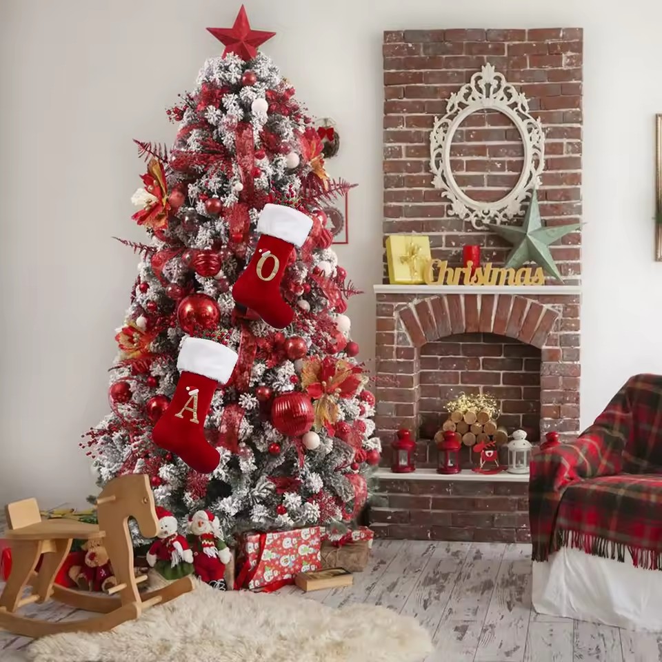 Tas Hadiah Natal Berbentuk Hur - Christmas Stocking Hanging ulasan dan harga