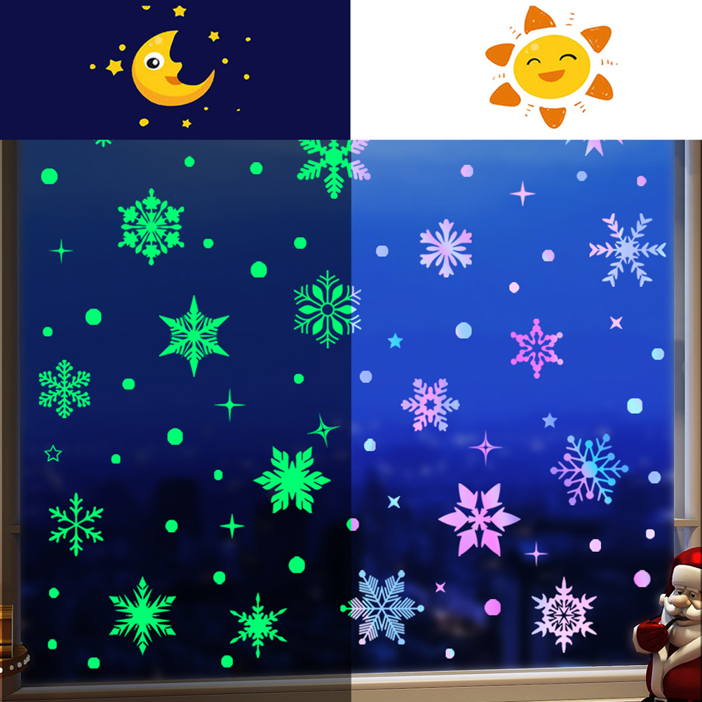 Stiker Dinding Kepingan Salju  - Snowflake Window Decal ulasan dan harga