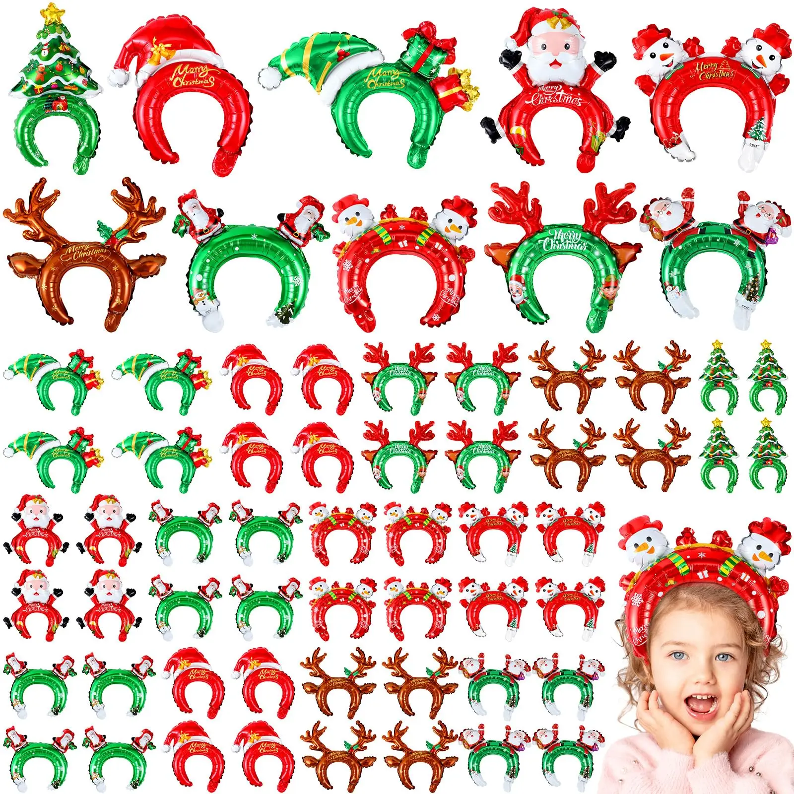 Bando tiup Natal balon manusia - Reindeer Antlers Headband ulasan dan harga