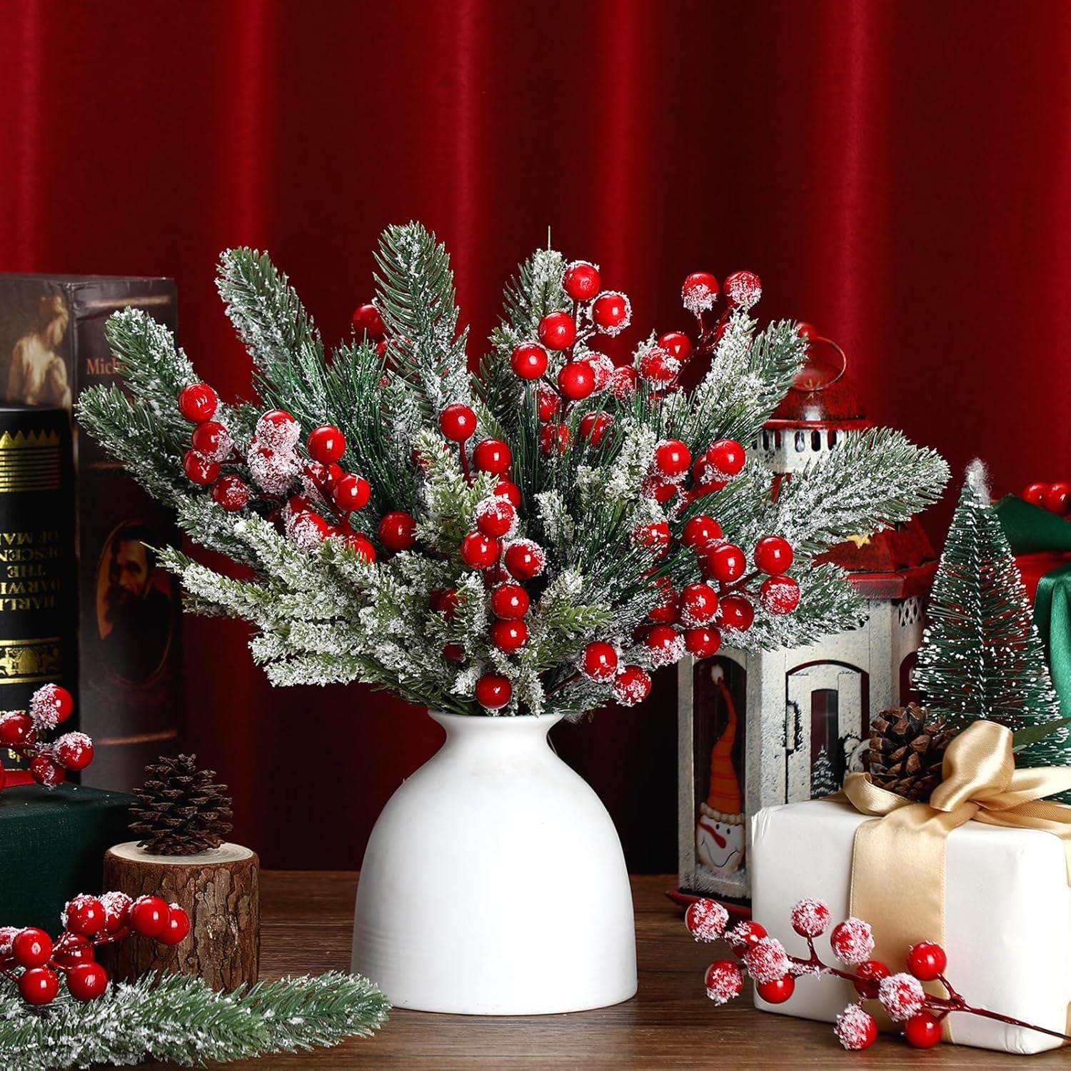 Ranting Pinus Putih Buatan, Ta - Christmas Wreath Fake ulasan dan harga