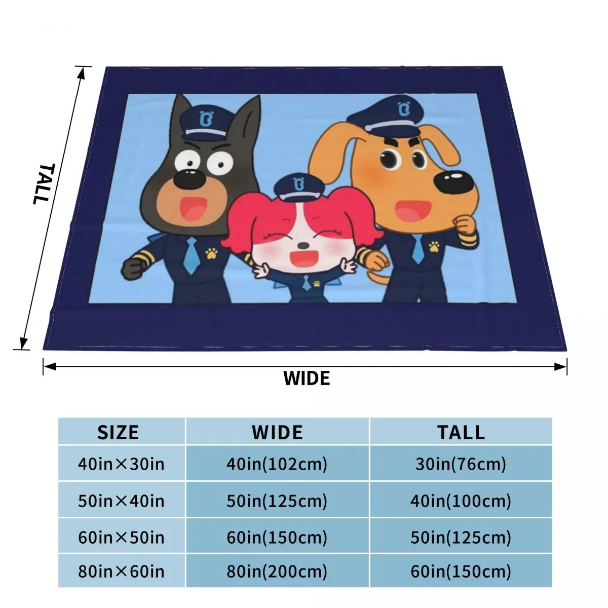 Sheriff Labrador selimut lempa - Christmas Throw Blanket ulasan dan harga