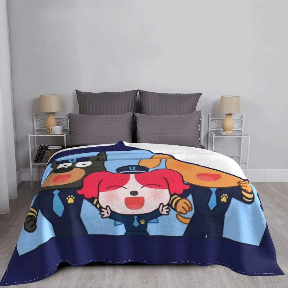 Sheriff Labrador selimut lempa - Christmas Throw Blanket ulasan dan harga