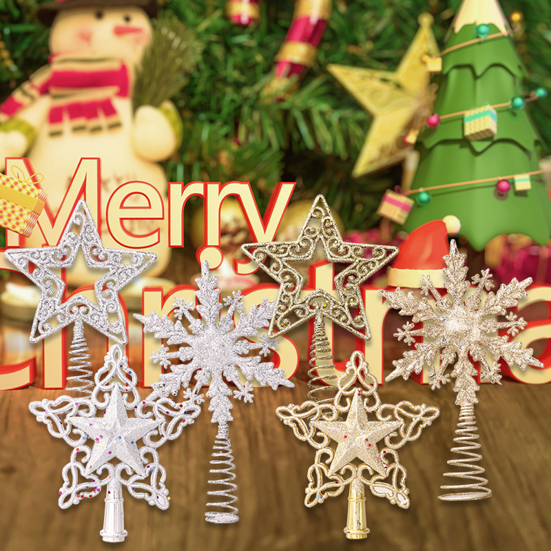 Hiasan pohon Natal berkilau hi - Star Tree Topper ulasan dan harga