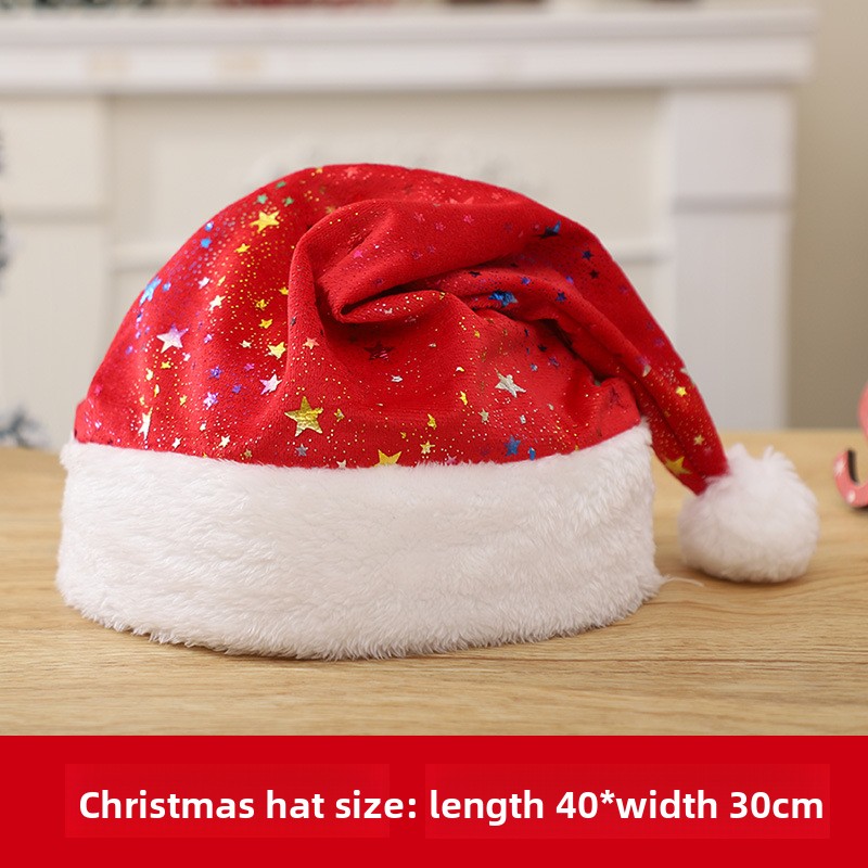 Topi Santa Dewasa dengan Motif - Santa Hat Plush ulasan dan harga