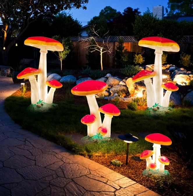 Patung Lampu Jamur Simulasi Uk - Christmas Lights Outdoor ulasan dan harga