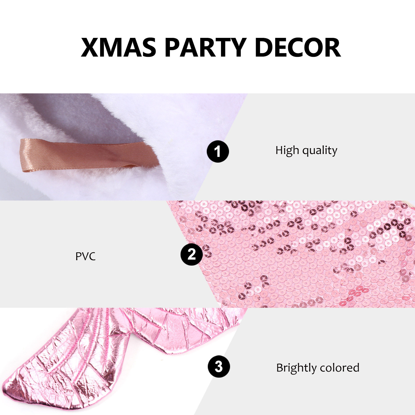Hiasan Natal Ekor Duyung Payet - Christmas Stocking Hanging ulasan dan harga