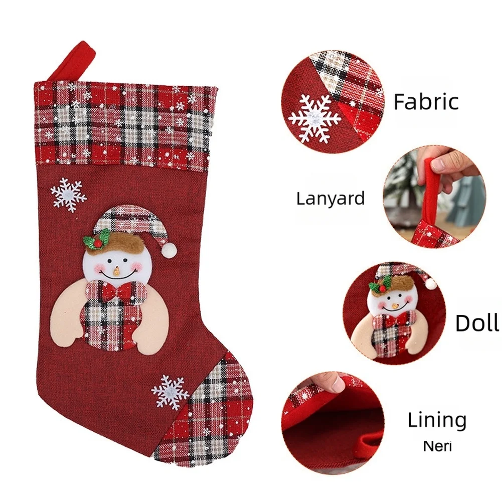 1 buah Kantong Hadiah Natal da - Christmas Stocking Hanging ulasan dan harga