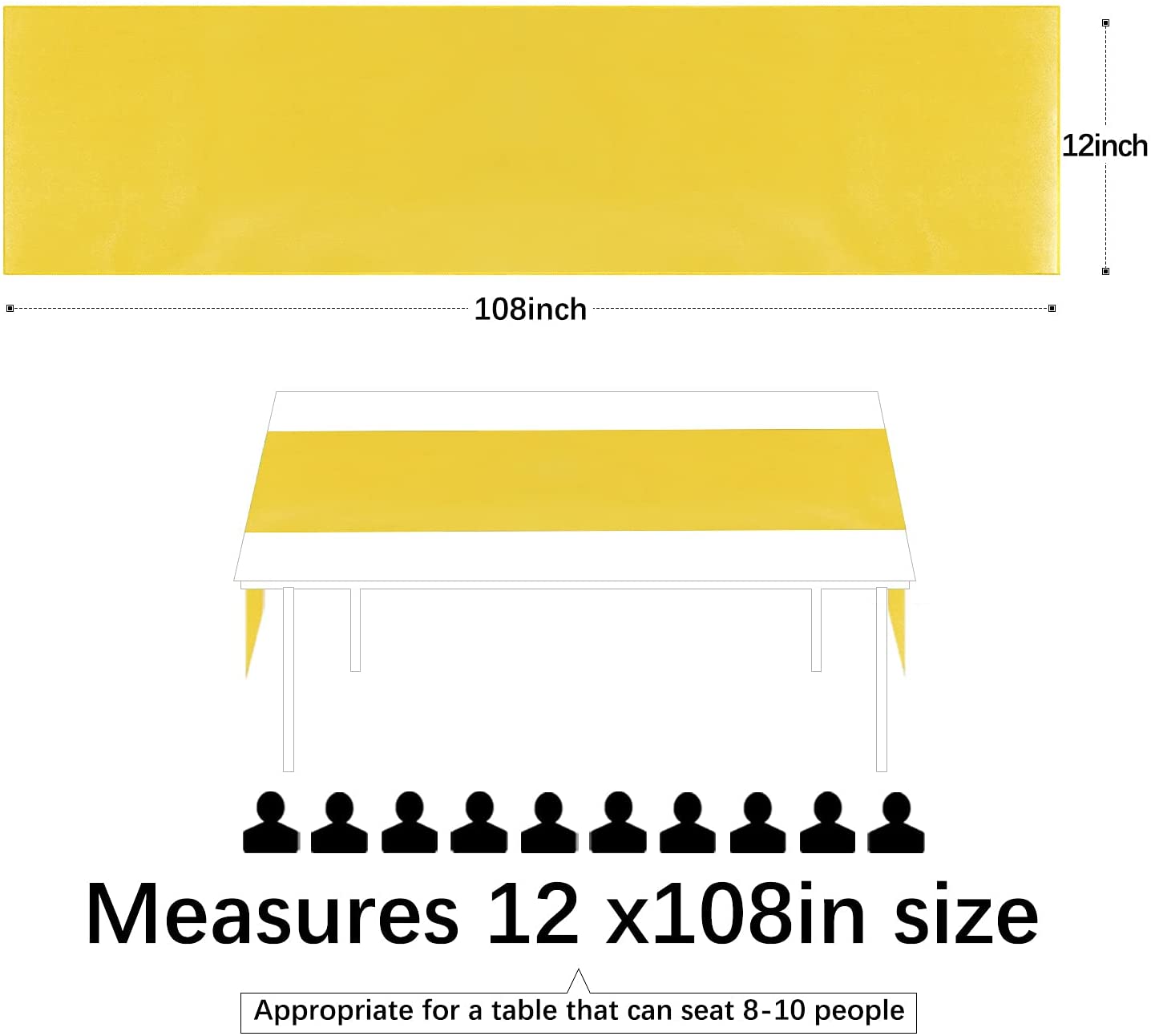 12X108 Inci Satin Meja Pernika - Christmas Table Runner ulasan dan harga