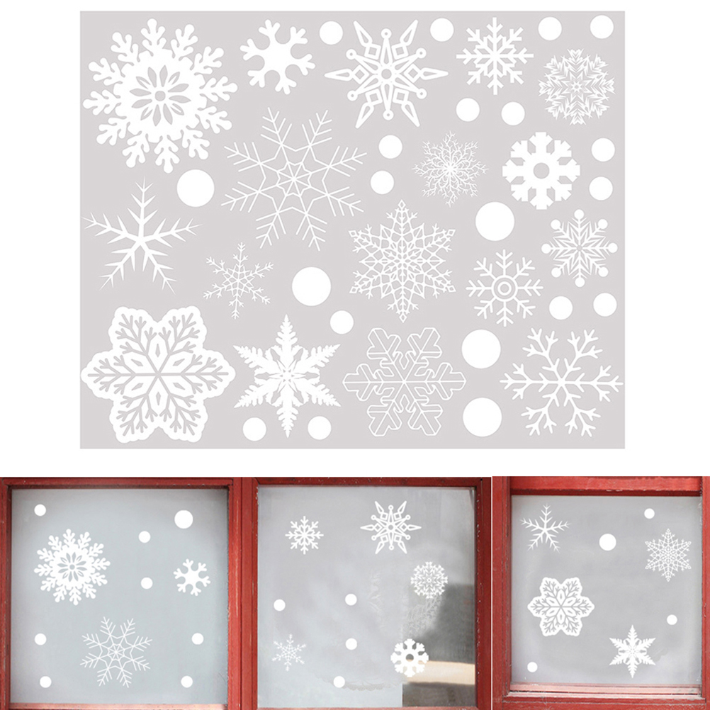 37 buah hadiah perlengkapan Fe - Snowflake Window Decal ulasan dan harga