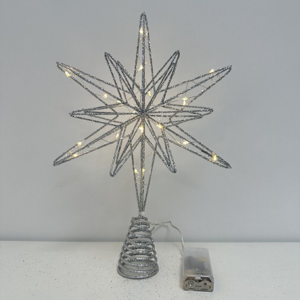 Dekorasi pohon Natal, lampu To - Star Tree Topper ulasan dan harga