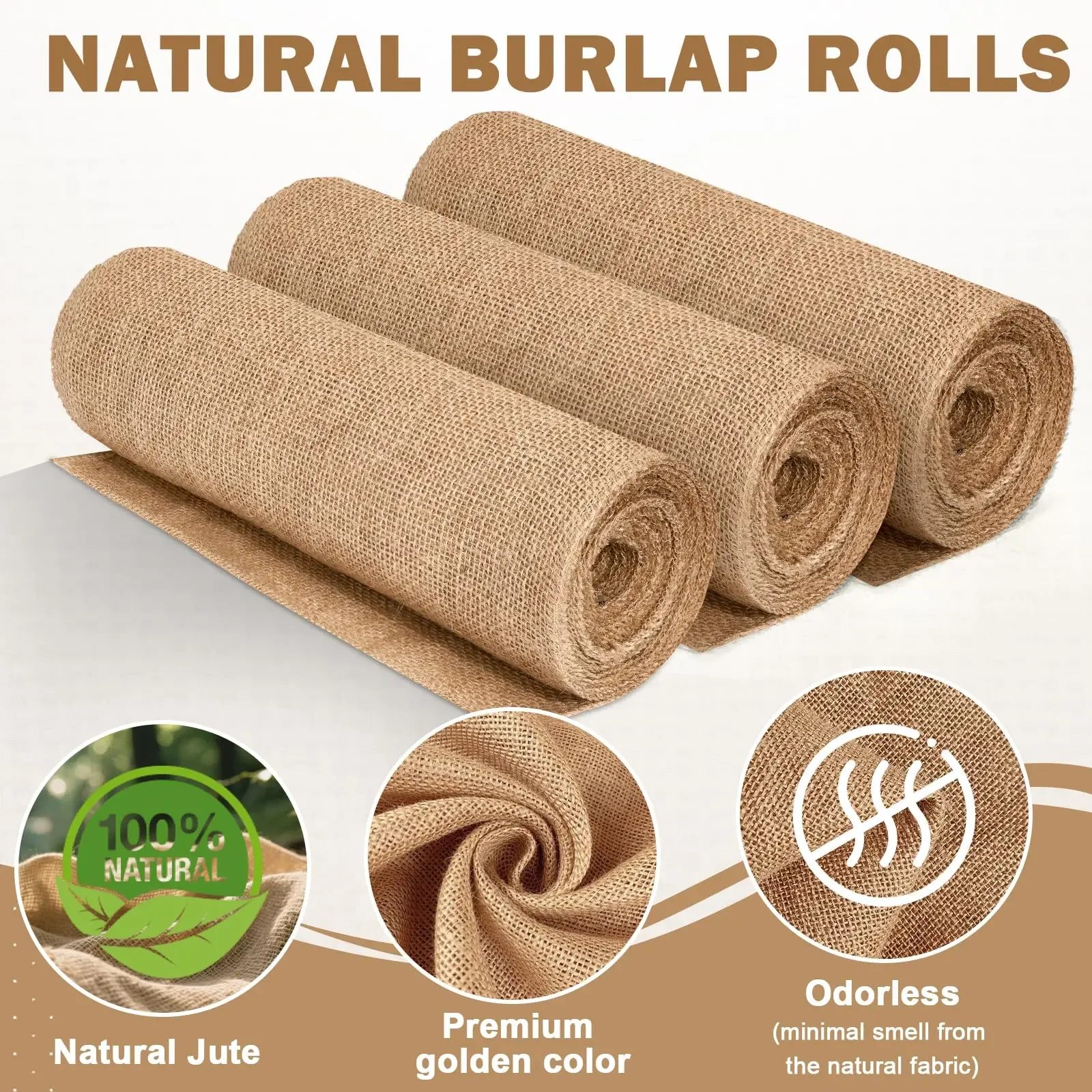 Gulungan Kain Goni Beige Desai - Christmas Table Runner ulasan dan harga