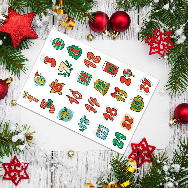 Stiker Natal stiker kedatangan - Advent Calendar Gift ulasan dan harga