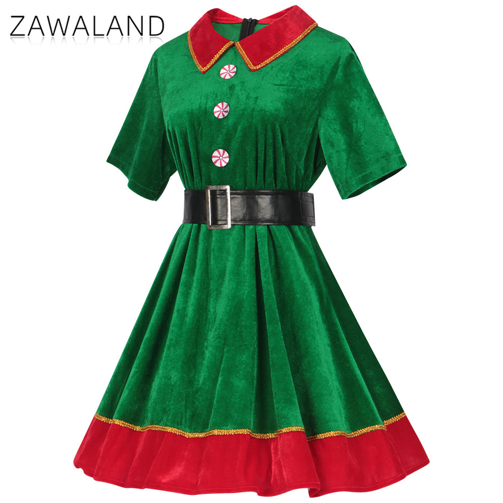 Kostum Cosplay Elf Natal Gaun  - Elf Costume Christmas ulasan dan harga