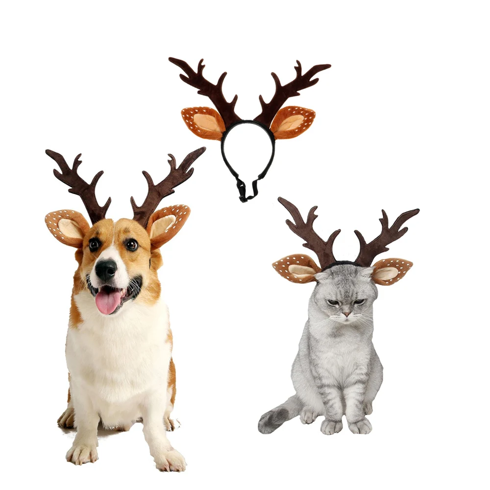 Bando Kepala Anjing Kostum Rus - Reindeer Antlers Headband ulasan dan harga