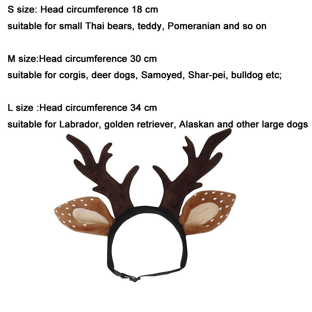 Bando Kepala Anjing Kostum Rus - Reindeer Antlers Headband ulasan dan harga