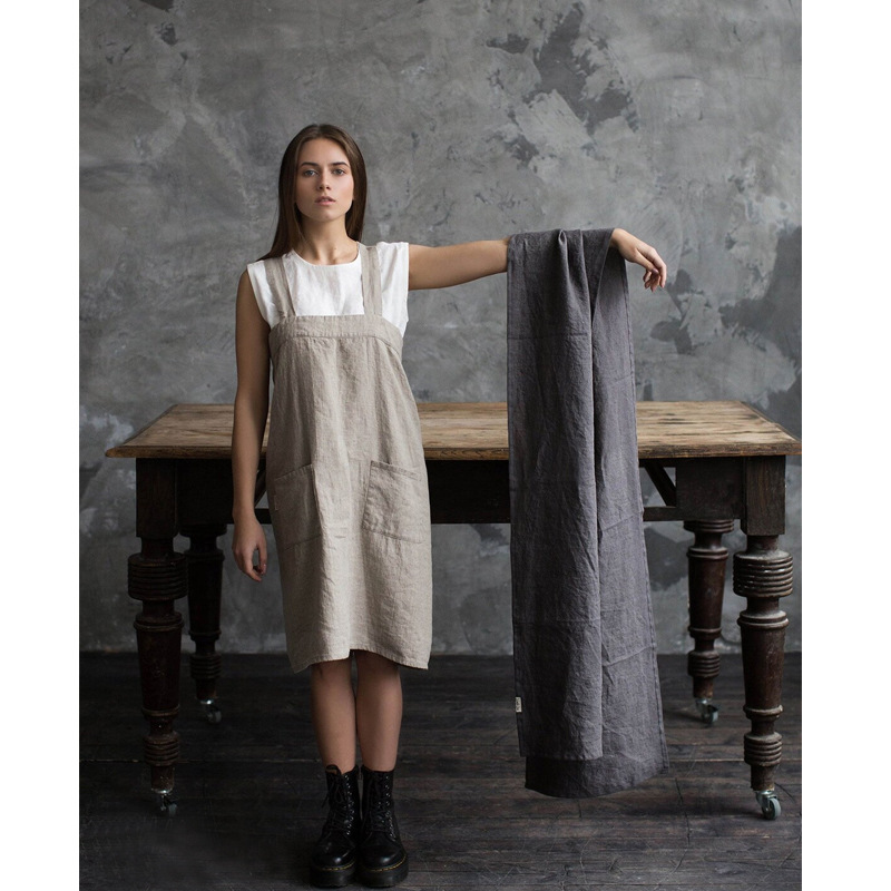 Taplak Meja Linen 100% Stone W - Christmas Table Runner ulasan dan harga