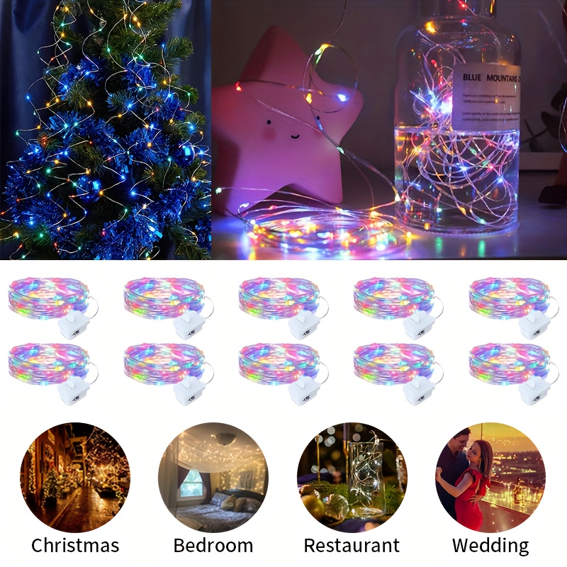 10 pcs Lampu Peri LED 3 Mode L - Led Fairy String Lights ulasan dan harga