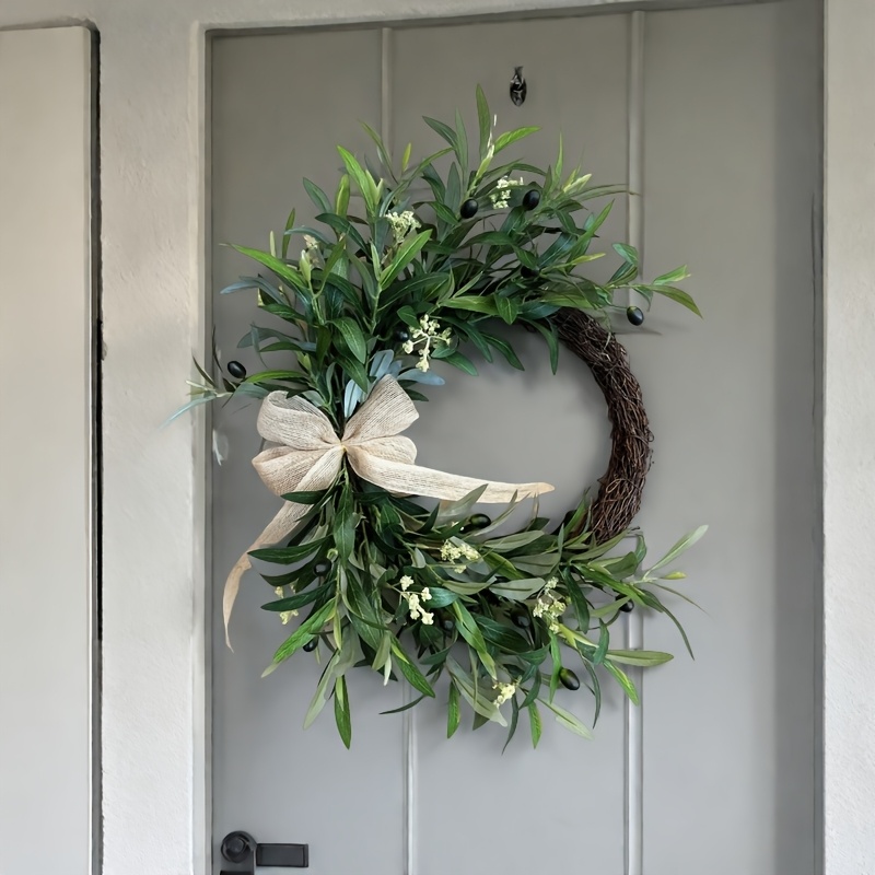 2025 Karangan Bunga Zaitun Bua - Christmas Wreath Fake ulasan dan harga