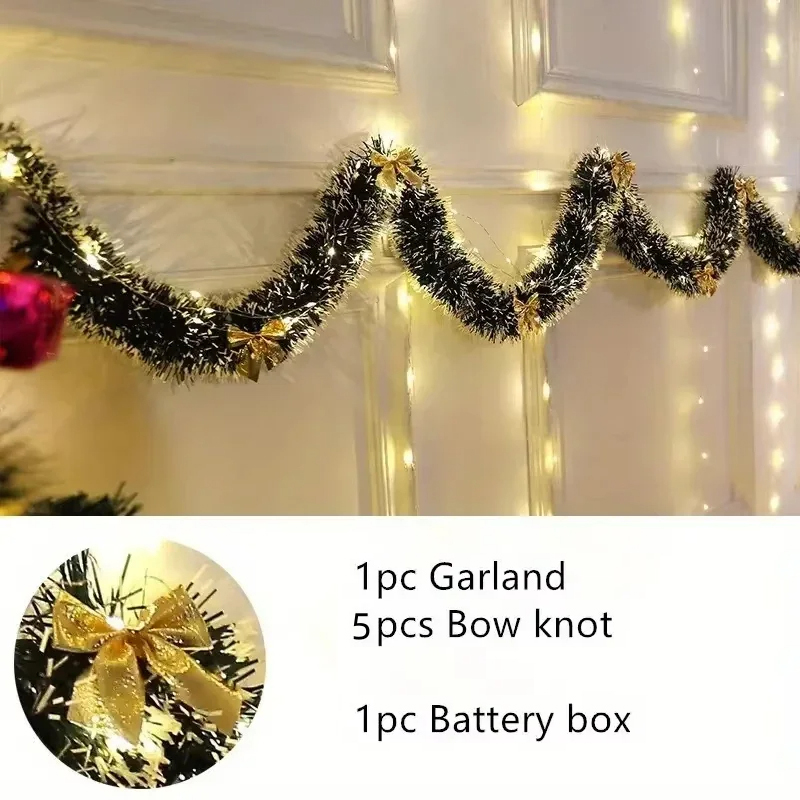 Garland Natal Tinsel Buatan de - Tinsel Garland Decoration ulasan dan harga